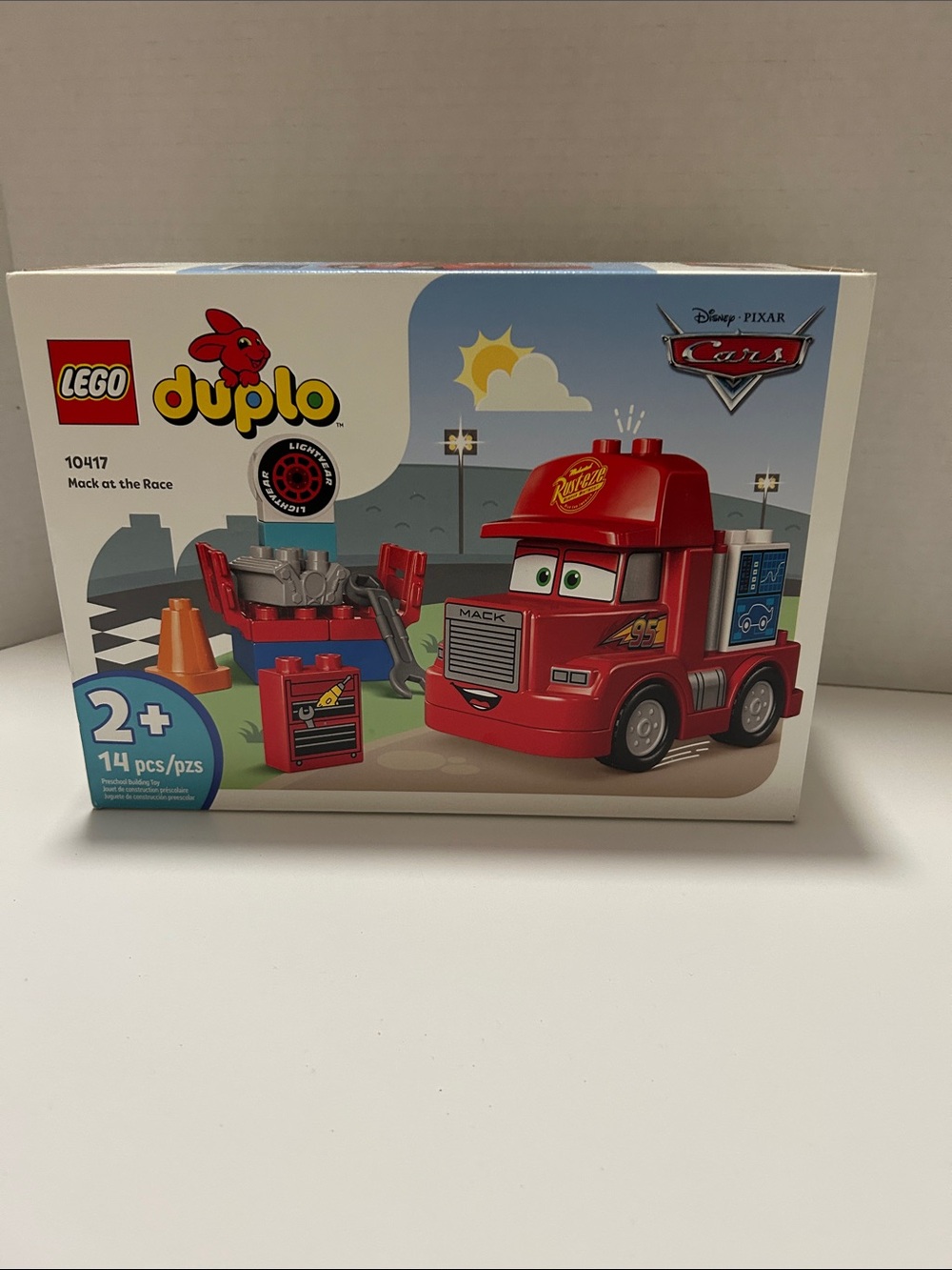 Lego Duplo Cars Mack at the Race Red Truck Playset
